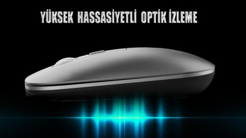 INCA Iwm-531rg Bluetooth Wireless Rechargeable Special Metallic Silent Mouse